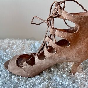 Nine West Suede Laced up Heels